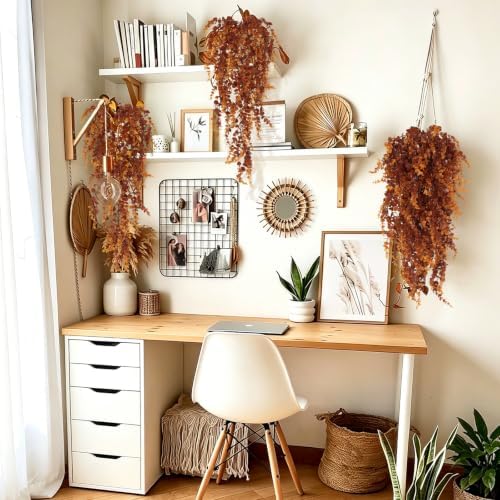 RECUTMS 3Pcs 31.5" Artificial Monkey Hanging Plants Fake Hanging Vine Plant - Image 6