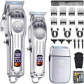 CIICII Mens Hair Clippers, Trimmer and Shaver Set, Cordless Barber Kit by CIICII