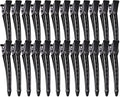 YGDZ Duck Billed Clips, 30pcs 3.5 inch Metal Alligator Hair Clips with Holes, Hair Clips for Styling Sectioning, Hair Coloring, Pin Curl Clips for Hair Roller, Black by YGDZ
