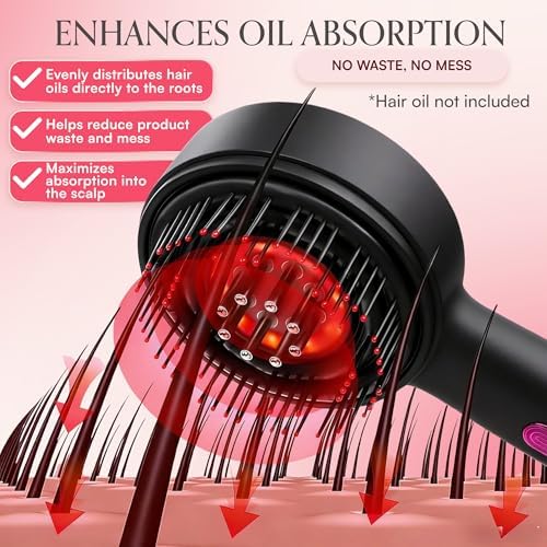 Satorix 3-in-1 Electric Scalp Massager – Cordless Head Massager & Hair Oil Applicator, with Easy-to-Clean Magnetic Oil Dispenser - Scalp Brush for Home & Travel, Women and Men - Image 3