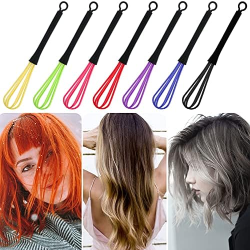 14 Pcs Plastic Hair Coloring Mixer Hair Color Whisk Hair Dye Cream Stirrer Tint Color Cream Colorful Spoon Applicator Hair Bleaching Highlight Tool for Home Barber Shop Salon - Image 4