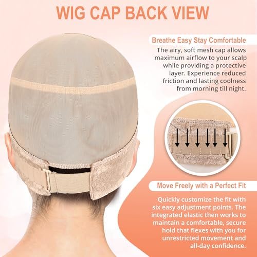 Wig Caps for Women, Nude - Image 4