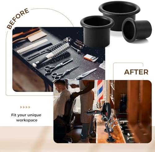 MorningRo 3 Pcs Hair Dryer Holder Insert, Black, 3"+2"+1.5" - Image 5