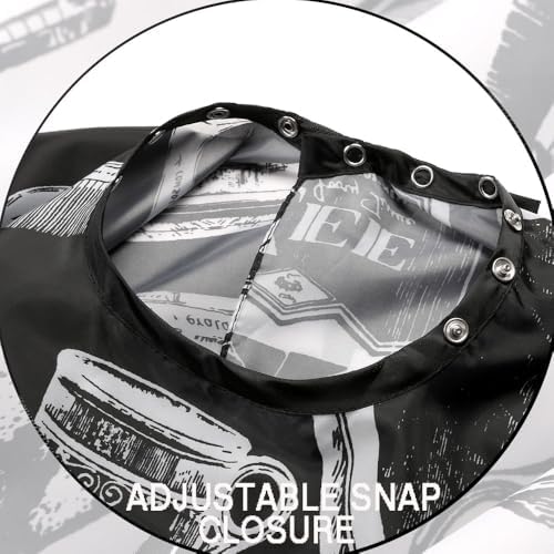 Professional Waterproof Hair Styling Cape Nylon Haircuting Salon Cape Gown Hair Salon with Snap Closure - 50" x 60" - Image 5