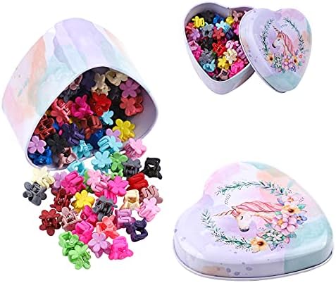 choicbaby 80PCS Baby Hair Clips for Girls 16 Different Variety of Colors Cute Baby Hair Accessories Mini Flower Hair Clip for Infant Fine Hair by choicbaby