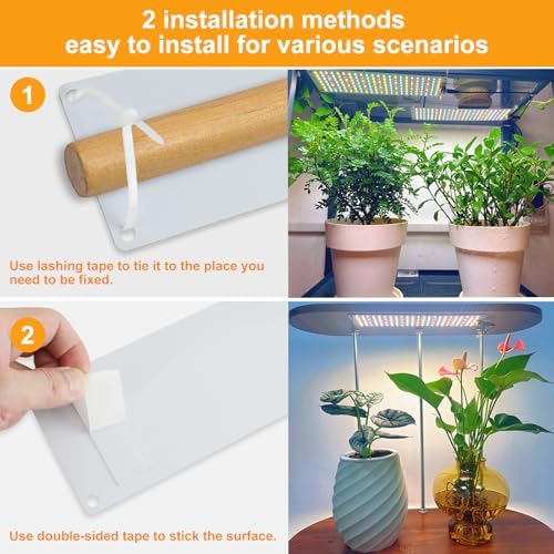 Grow Light,Ultra-Thin Panel Grow Lights for Indoor Plants,644LEDs Full Spectrum Grow Lights for Under Cabinet Plant, Grow Lamp with 3/9/12H Timer,10 Dimmable Levels for Plants Growing (4pcs Pro) - Image 4