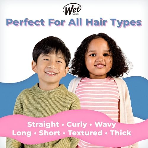 Wet Brush Kids Detangler Hair Brushes - Rainbows - Midi Detangling Brush With Ultra-Soft IntelliFlex Bristles Glide Through Tangles With Ease - Pain-Free Comb For All Hair Types - Image 5