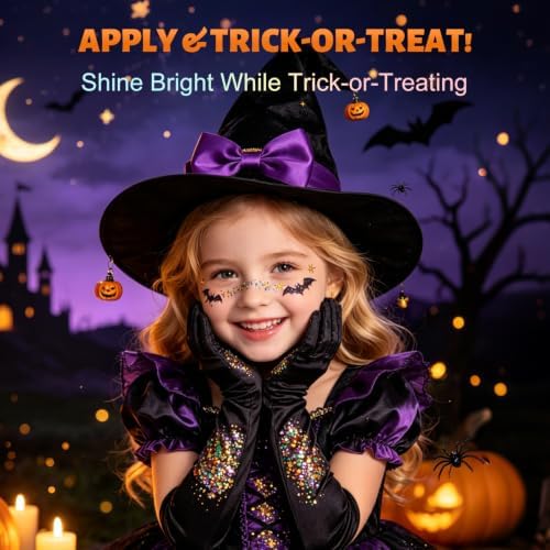 AROIC Halloween Glitter Stick 6 Pack, Face & Hair Sparkle - Image 6