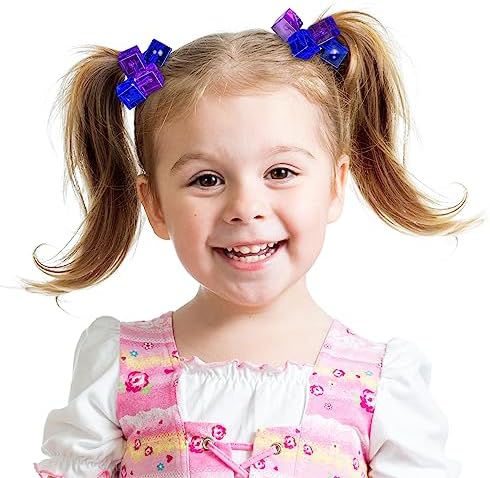 20pc Cube Ponytailers Assorted Ponytail Cubes Twin Bead Hair-Value-Fun - Image 7