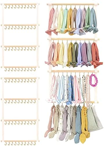 POVETIRE Headband Holder Bow Organizer for Girls, Baby Head Bands Storage by POVETIRE
