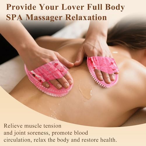 2Pcs Meridian Massage Brush, Upgrade Pro Meridian Brush for Belly - Pink - Image 5