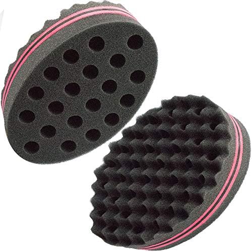 Hair Magic Twist Sponge: Two-Sided Dread Afro Coil Barber Tool for Curling and Waving Men's and Women's Long/Short Hair, 1 Pc by Unknown