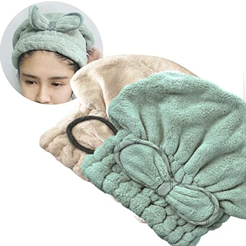 Jseng Microfiber Hair Drying Towel Cap, Extreme Soft & Ultra Absorbent, Fast Drying Hair Towels Shower Cap for Women by Jseng