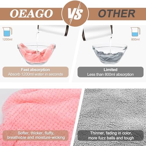 Stocking Stuffers for Women Teen Girls Microfiber Hair Towel for Women - Image 4