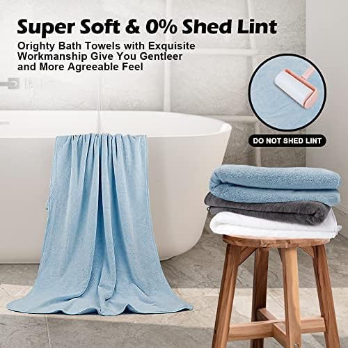 Orighty Bath Towels, Soft Feel Bath Towel, 4 Pack (27'' x 54'') - Image 2