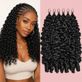 Burmese Feather Curly Miracle Knots Crochet Human Hair for black Women by Jinhui