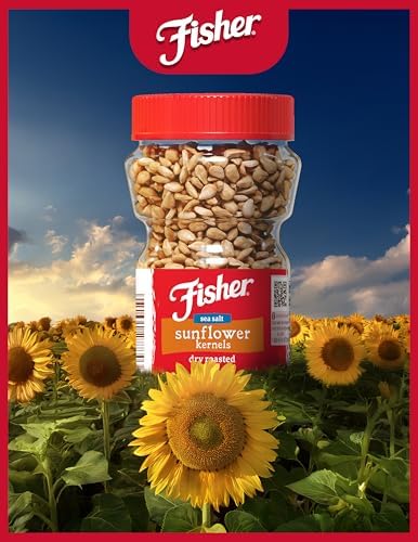 Fisher Dry Roasted Sunflower Seeds Kernels with Sea Salt, 7.25 oz (Pack of 2), Sunflower Seeds to Eat, Gluten-Free, No Sugar Added, Crunchy Snacks for Adults, Perfect for Salads, Yogurt, & On-the-Go Snacking - Image 5
