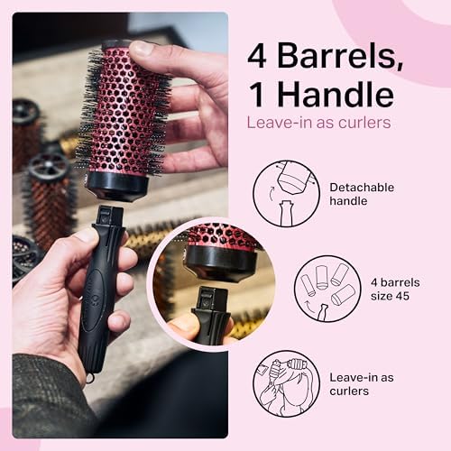 Olivia Garden MultiBrush - Non-Electrical Detachable Thermal Brush with Ceramic Barrel - Image 5