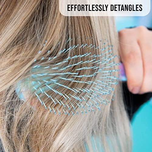 FRAMAR Purple Hair Brush Detangler, Detangling Hairbrush For Women - Image 4