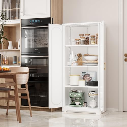 Steeloong 60"Metal Pantry Storage Cabinet with Doors & 3 Adjustable Shelves - Image 5
