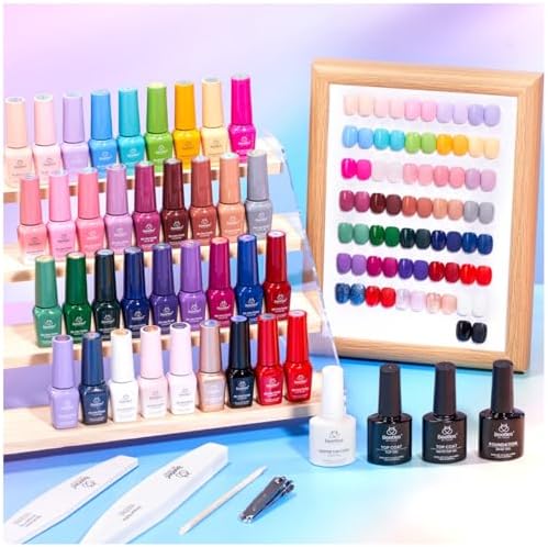 Beetles Gel Nail Polish Set, 36 Colors Pink Purple Red Green Blue Brown - Image 5