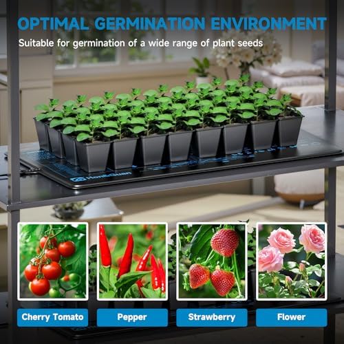 Hon&Guan 2 Packs 10"x 20.75" Seedling Heat Mat with Digital Thermostat - Image 6