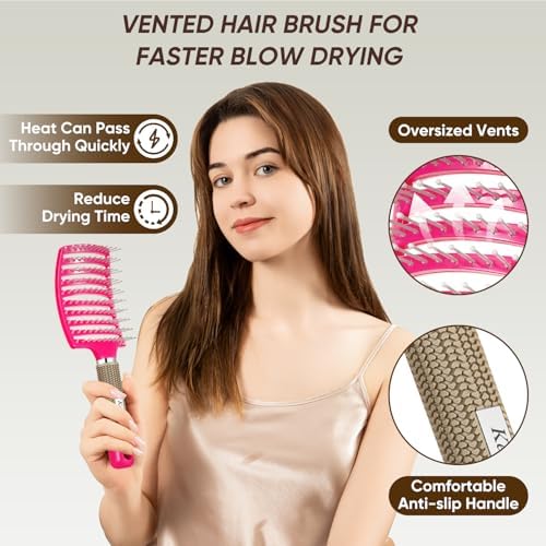 Hair Brush for Wet & Dry Hair, Detangler Brush for Women & Men - Image 3