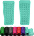 ZAXOP 2 Pack Heat Resistant Silicone Mat Pouch for Flat Iron, Curling Iron,Hair Straightener,Hair Curling Wands,Hot Hair Tools (Mintgreen-Mintgreen) by ZAXOP