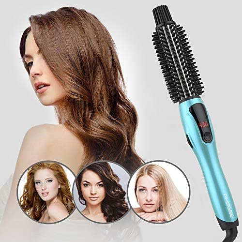 PHOEBE Curling Iron, Dual Voltage Travel 1 Inch Ceramic Tourmaline Ionic Hair Curler Hot Brush, Professional Anti-Scald Instant Heat Up Curling Wands, Heated Styler for Long Hair - Image 6