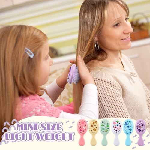 12 Sets Hair Brush Decorating Kit, 5.5" Mini Hair Brush - Image 6