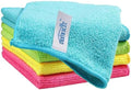 HOMEXCEL Microfiber Cleaning Cloth, 5 Pack Cleaning Towels for Kitchen, Lint Free, Scratch-Free, Highly Absorbent, and Reusable Cleaning Rags for House, 11.5 X11.5 inch (Green/Blue/Yellow/Pink) by HOMEXCEL