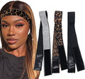 3 Pcs Elastic Bands for Wigs - Lace Melting, Edge Wrap to Lay Edges (Silver, Leopard, Black Pack) by Atimiaza