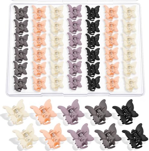 SUMAJU 80Pcs 0.6In Mini Butterfly Hair Claw Clips for Women Girls Barrettes by SUMAJU