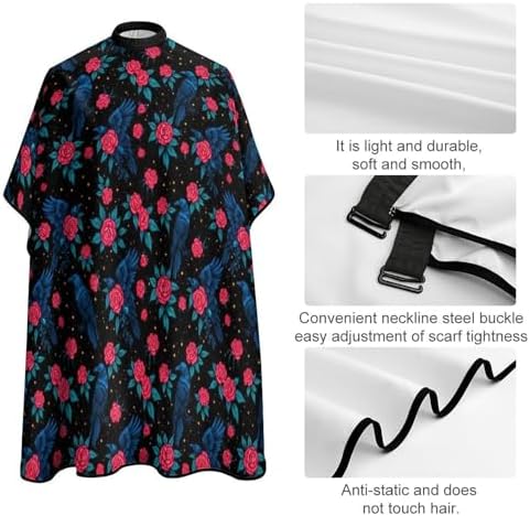Women Barber Hairdressing Cape Adjustable Salon Cape Apron for Makeup Artist Beautician - Image 4