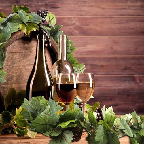 Artificial Grape Leaf Garland Vine Plant, 20 ft, Dark Green - Image 4