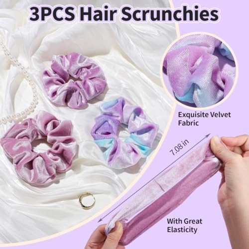 LEOBRO Purple Spa Headbands, Makeup & Skincare Headbands for Washing Face - Image 3