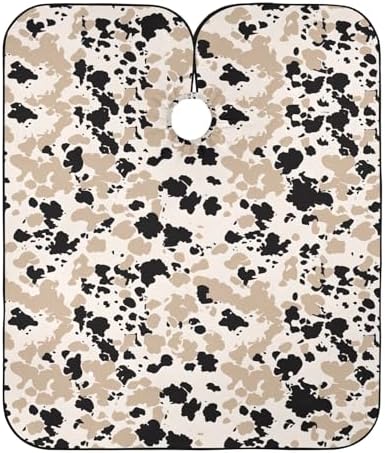 ALAZA Abstrac Leopard Spot Barber Cape for Men Women, Waterproof Haircut Apron Beard Shaving Bib Hair Cutting Cloth 55 x 65 Inch by ALAZA