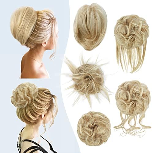 HMD 5 Pieces Messy Hair Bun Hairpiece Tousled Updo for Women by HMD