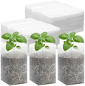 Plant Grow Bags, 400pcs Plant Nursery Bag 5.5 x6.3 Inches, Fabric Seedling Pots Non-Woven Pouch for Potato, Flower, Tomato Plant Starts & Clones, Fruit Protection Bags Home Gardening Supply by ENPOINT