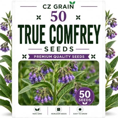Garden Seeds for Planting, 50 True Comfrey by CZGrain