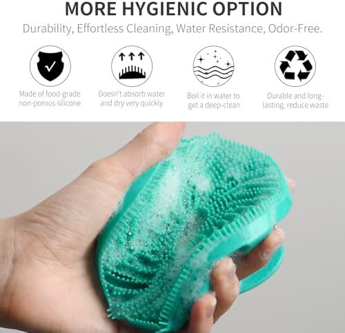 Silicone Body Scrubber, BEAUTAIL Gentle Exfoliating Brush for All Skin Type - Image 2