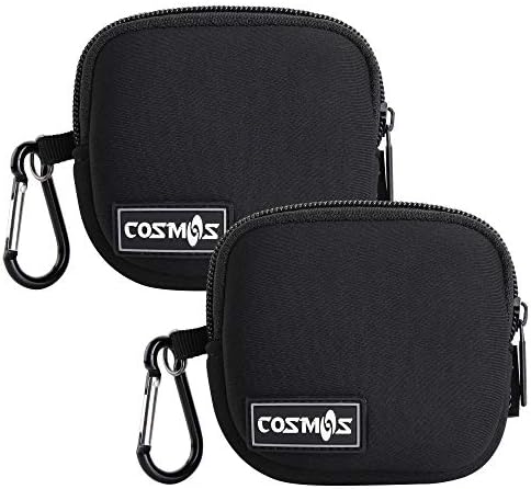 CM Pack of 2 Mini Pouch Case Bag Small Travel Storage Carrying Bag Compatible with MagSafe Power Adapter, Laptop Accessories Cables, Cords, USB Drives, Earphones by CheetahTALK