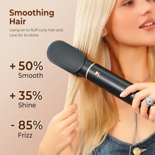 5 in 1 Blow Dryer Brush, Upgrade Hair Dryer Brush Air Curler Air Curl Wrap - Image 3