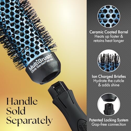 Olivia Garden MultiBrush - Non-Electrical Detachable Thermal Brush with Ceramic Barrel - Image 4