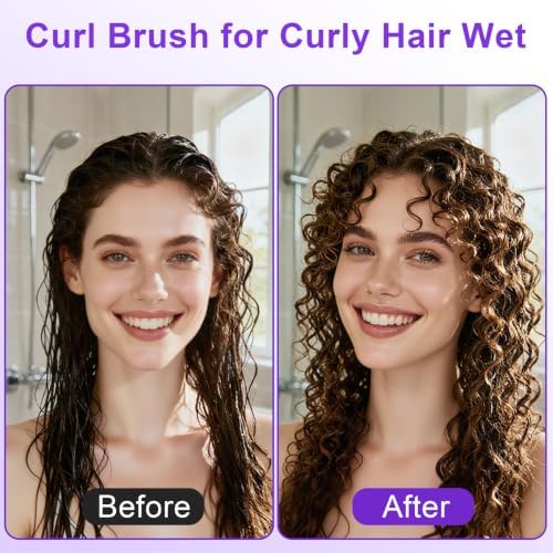 Curly Hair Brush, Curl Brush For Wet & Dry Hair,Curl Defining For Women&Men - Image 4