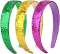 Headbands for Girls, 3 Pack Mardi Gras Glitter Girls Headbands by Uintoon