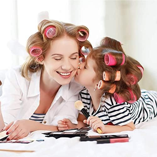 Jumbo Hair Rollers, 36 Packs Large Rollers For Hair, Self Grip Salon Hairdressing Curlers, Hair Curlers Sets, DIY Curly Hairstyle, Colors May Vary, (12xJumbo+12xLarge+12xSmall) - Image 5