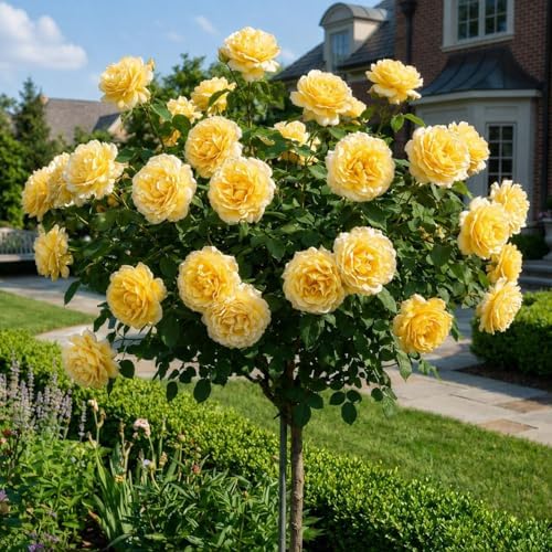 295+ Rose Tree Seeds, Perennial Flower Bush for Outdoor Home Garden Yard Landscape Decoration, Hardy Ornamental Flowering Shrub Gardening Gift by BuggyBeds