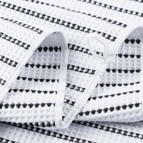 POLYTE 430 GSM Poly Blend Microfiber Quick Dry Waffle Bath Towel, 30x60 in - Image 4