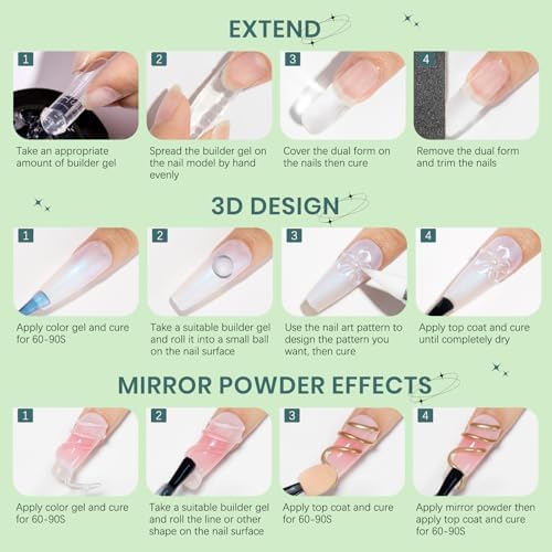 Solid Builder Gel for Nails 3D Nail Gel Art Non-Stick Hand Sculpture Gel - Image 6